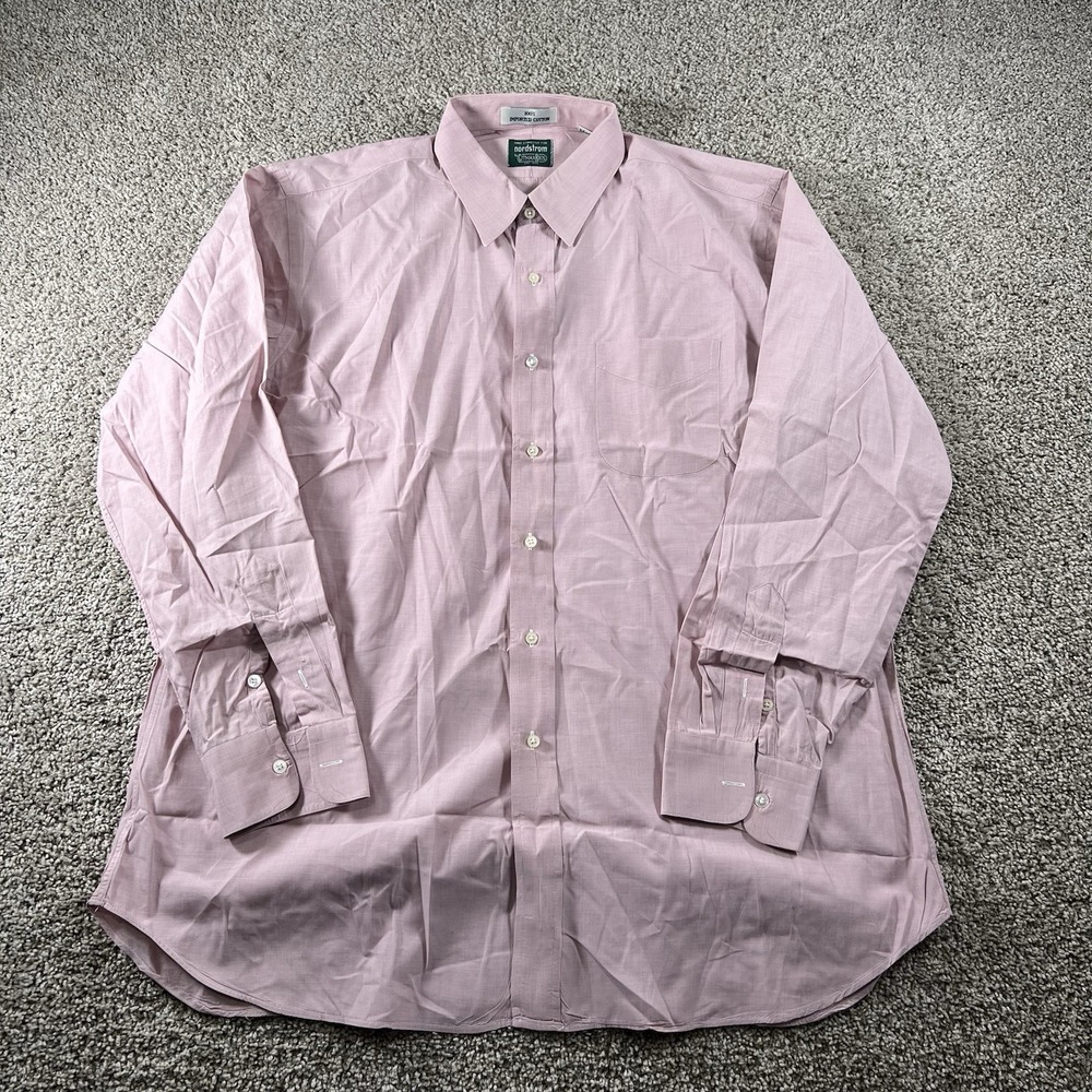 Vintage Gitman Bros x Nordstrom Shirt Mens 17-34 USA Classic Preppy Casual‎
